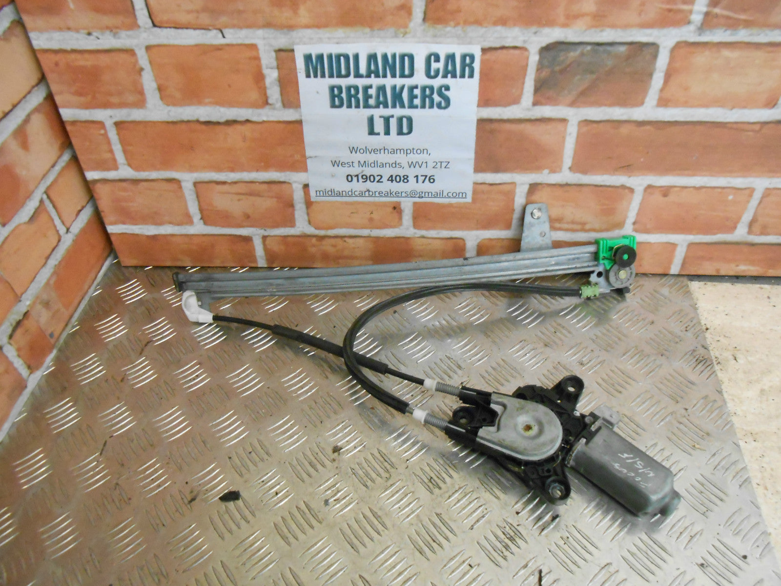 FIAT ULYSSE 2002 NSR PASSENGER SIDE REAR WINDOW REGULATOR MOTOR MECH 400393A