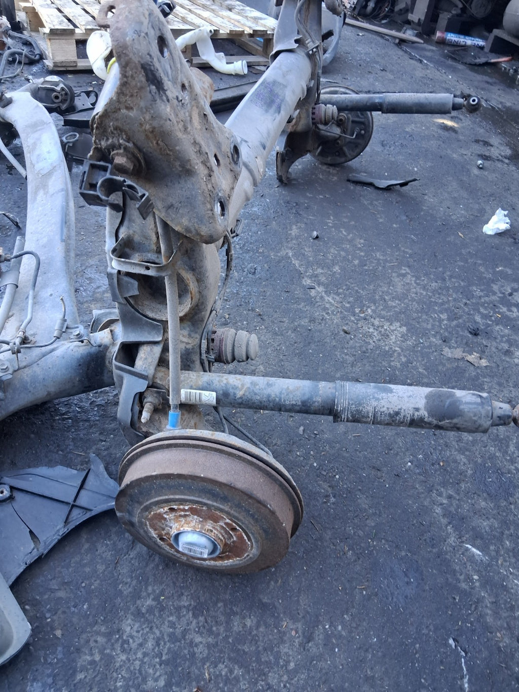 2012 PEUGEOT 208 COMPLETE REAR AXLE DISC TYPE