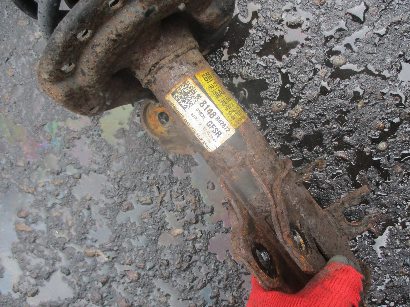 VAUXHALL MOKKA 2013 1.7 DIESEL OSF DRIVER SIDE FRONT SHOCK ABSORBER 95137360