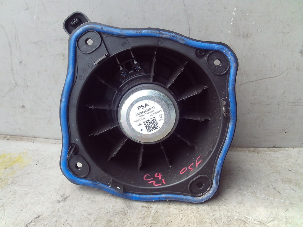 2021 CITROEN C4 MK3 OSF DRIVING SIDE FRONT RIGHT SIDE DOOR SPEAKER 9830932280