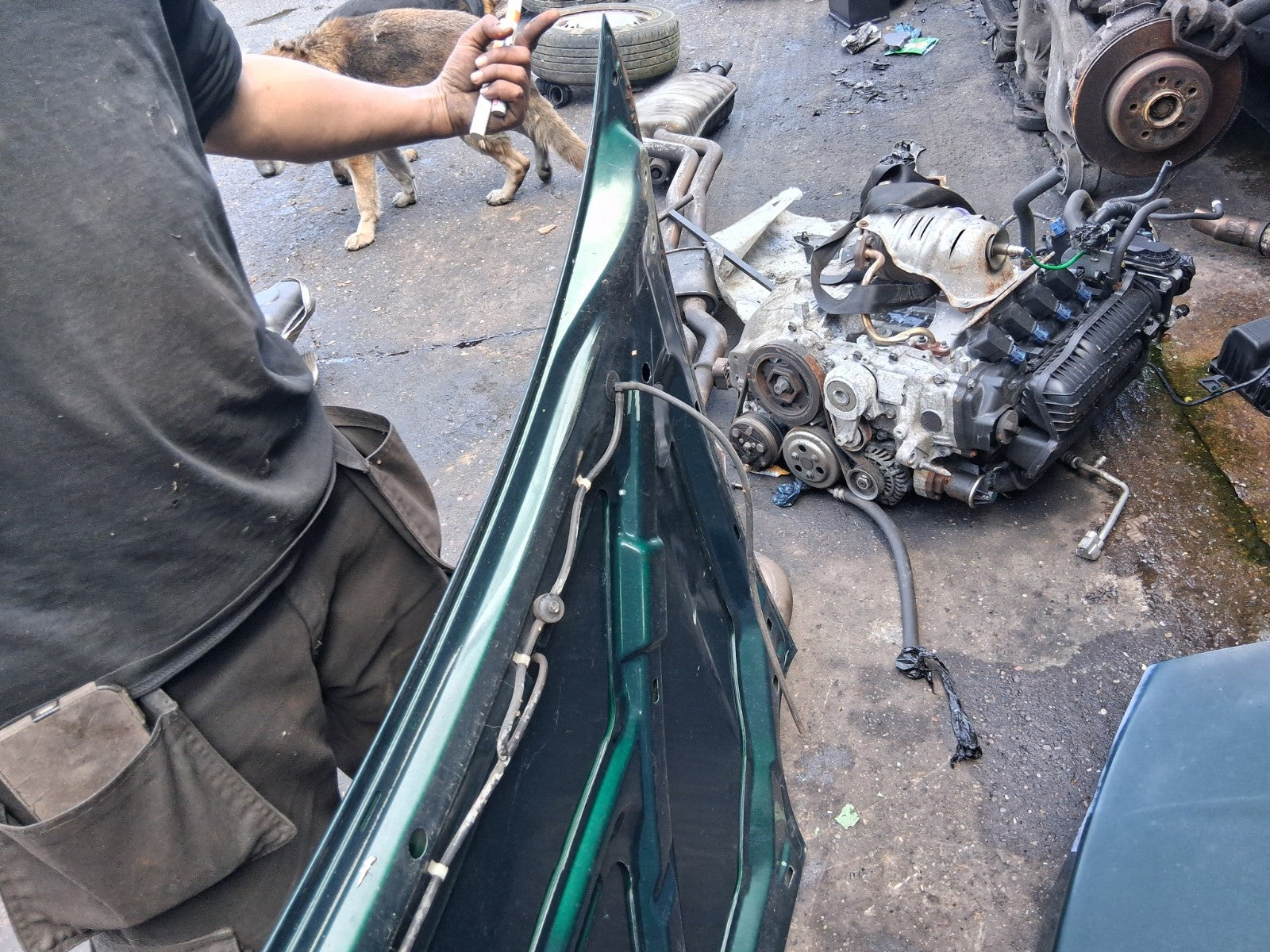 MG MGF 1996 MK1 FRONT BONNET HOOD PANEL GREEN