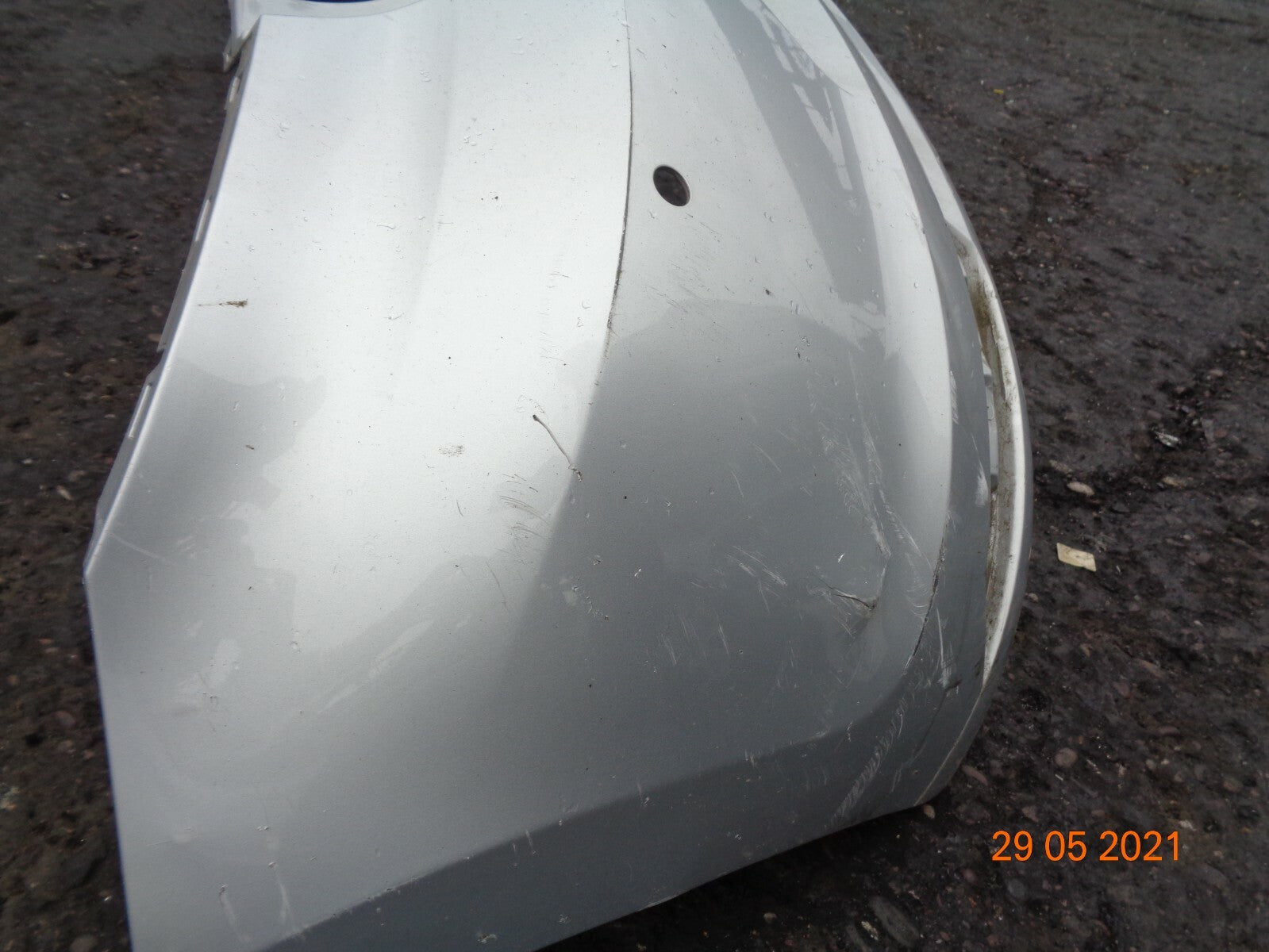 VW VOLKSWAGEN POLO 6R 6C 2016 REAR BACK PLASTIC BUMPER SILVER