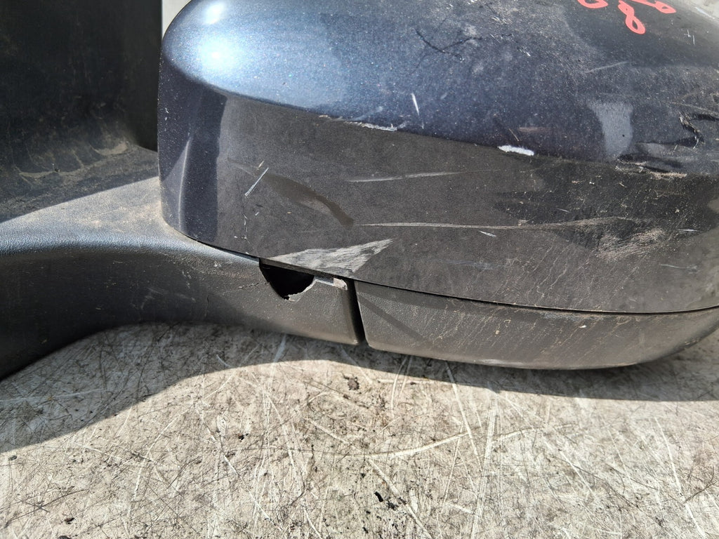 FORD MONDEO MK4 2008 NS PASSENGER SIDE LEFT WING MIRROR BLUE 024384