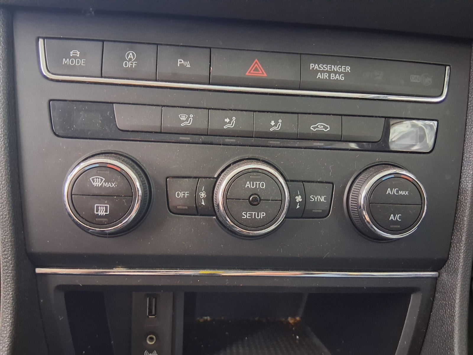 2015 SEAT LEON FR MK3 HEATER AC CLIMATE CONTROL SWITCH PANEL