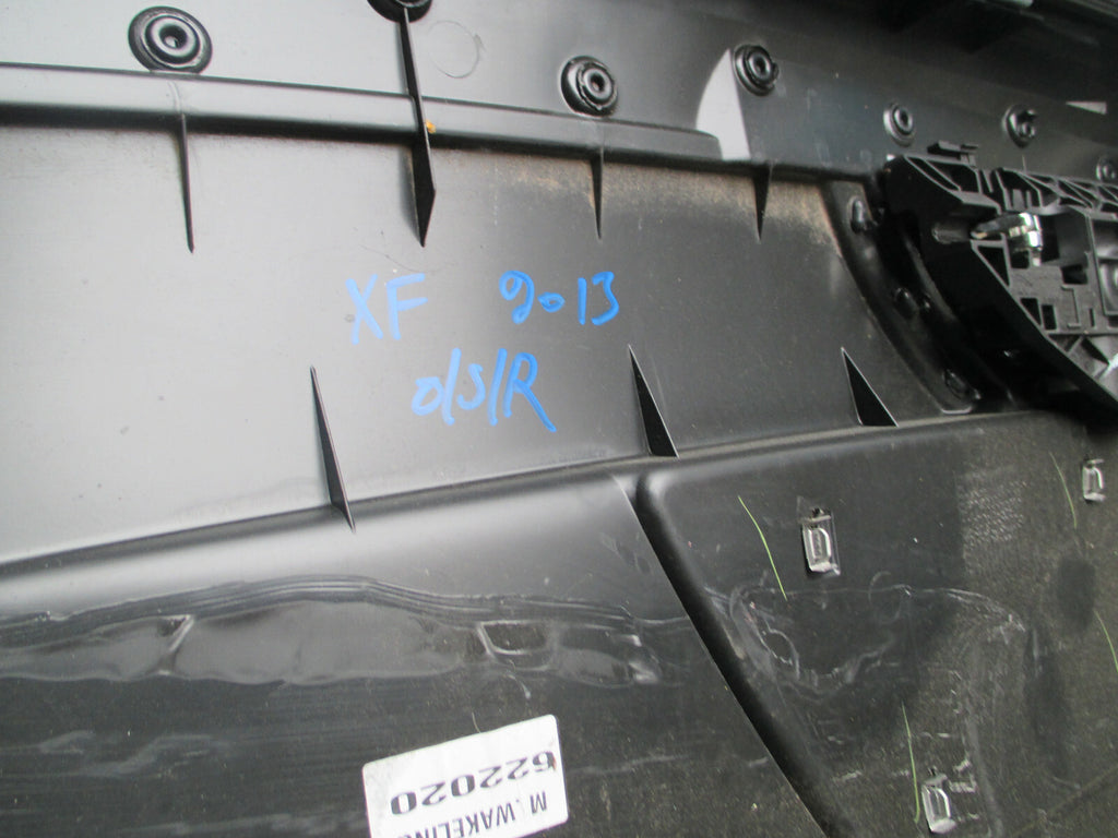 JAGUAR XF 2013 FACELIFT DRIVER SIDE REAR DOOR CARD PLASTIC PANEL ONLY