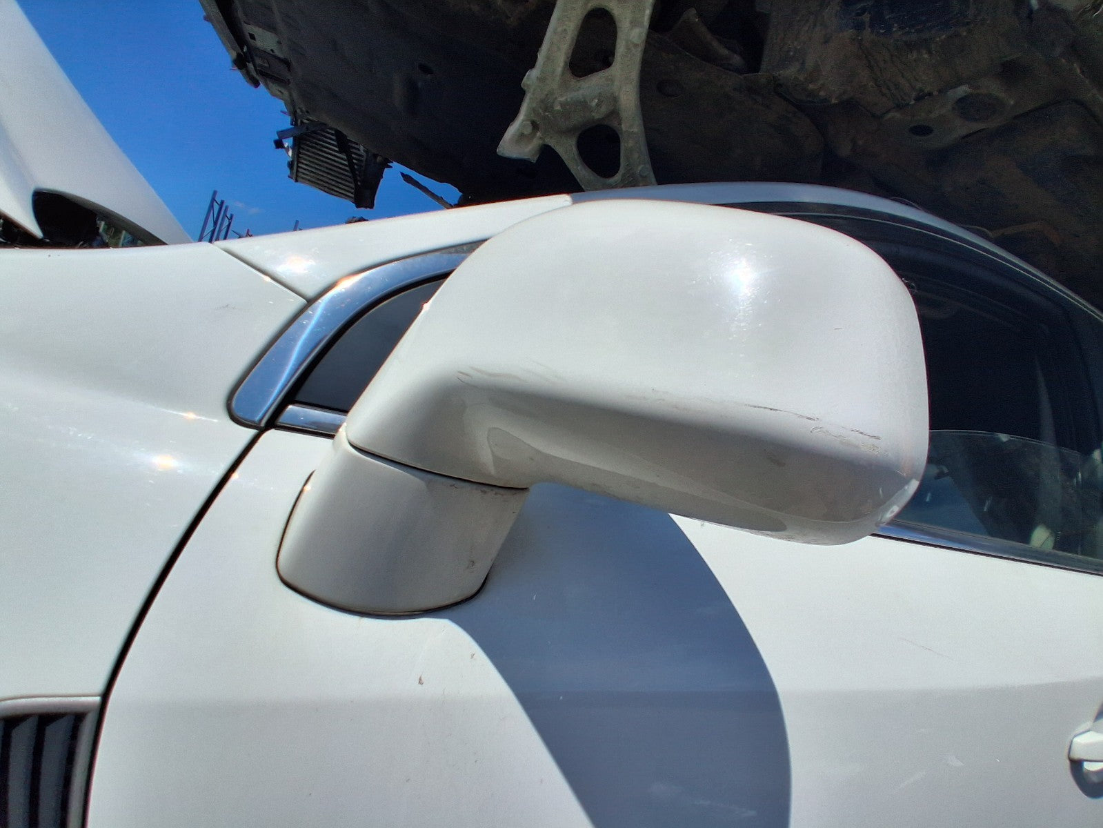 2015 VAUXHALL ANTARA MK1 NSF PASSENGER SIDE FRONT MANUAL FOLD WING MIRROR WHITE