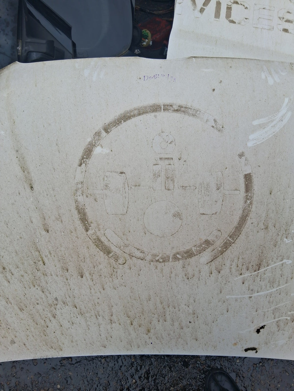 2013 FIAT DOBLO MK2 FRONT BONNET HOOD PANEL WHITE