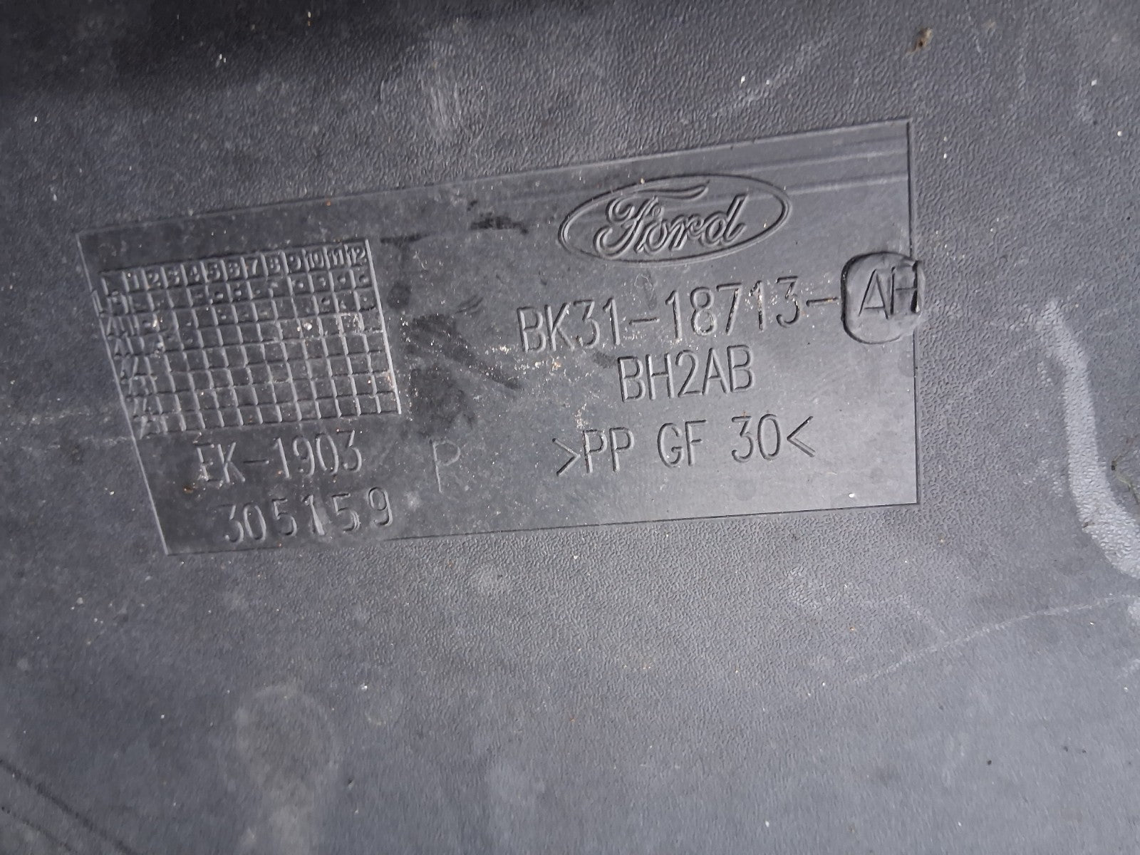 2021 FORD TRANSIT 350 MK8 AIR INTAKE GUIDE DUCT PIPE BK3118713