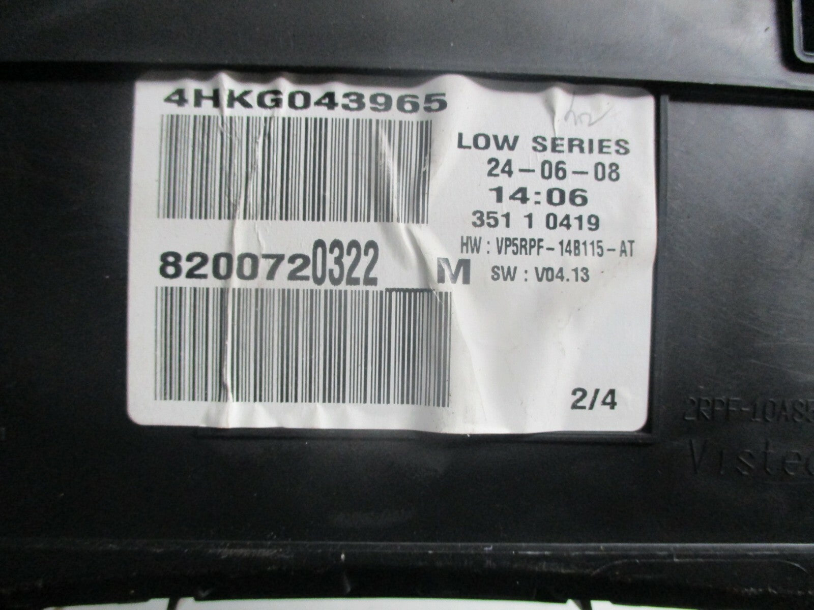RENAULT MEGANE MK2 DCI DIESEL INSTRUMENT CLUSTER SPEEDOMETER 8200720322