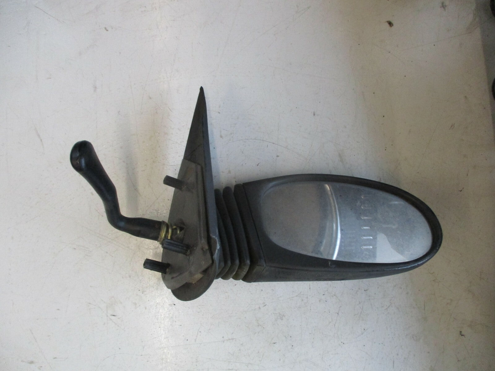 FIAT SEICENTO 2002 OS DRIVER SIDE DOOR WING MIRROR MANUAL BLACK