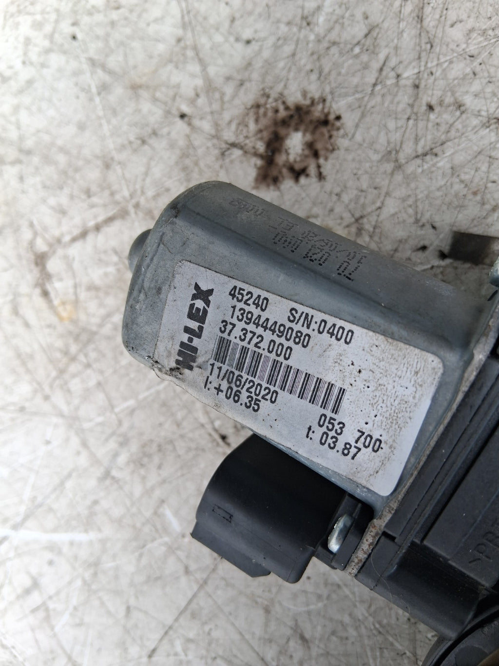 2014 PEUGEOT BOXER NSF PASSENGER SIDE FRONT WINDOW MOTOR REGULATOR 19991061792