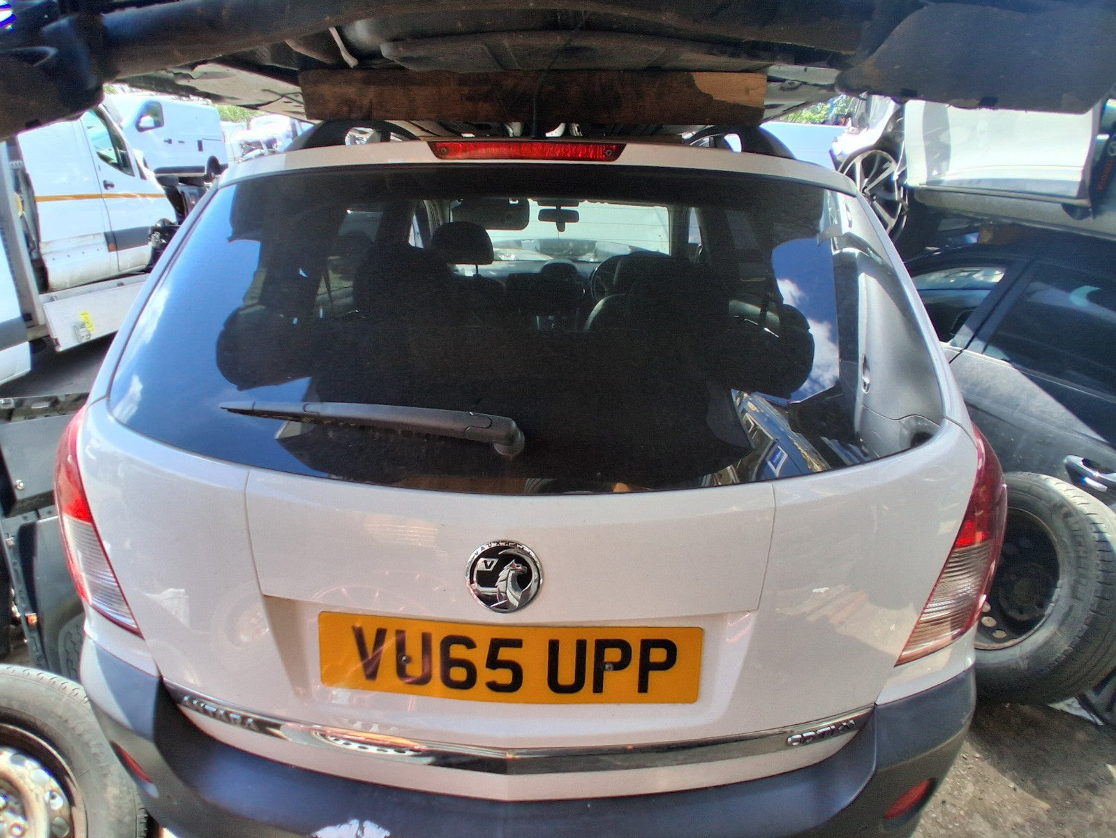 2015 VAUXHALL ANTARA MK1 OSF DRIVER SIDE FRONT COMPLETE SEAT HALF LEATHER