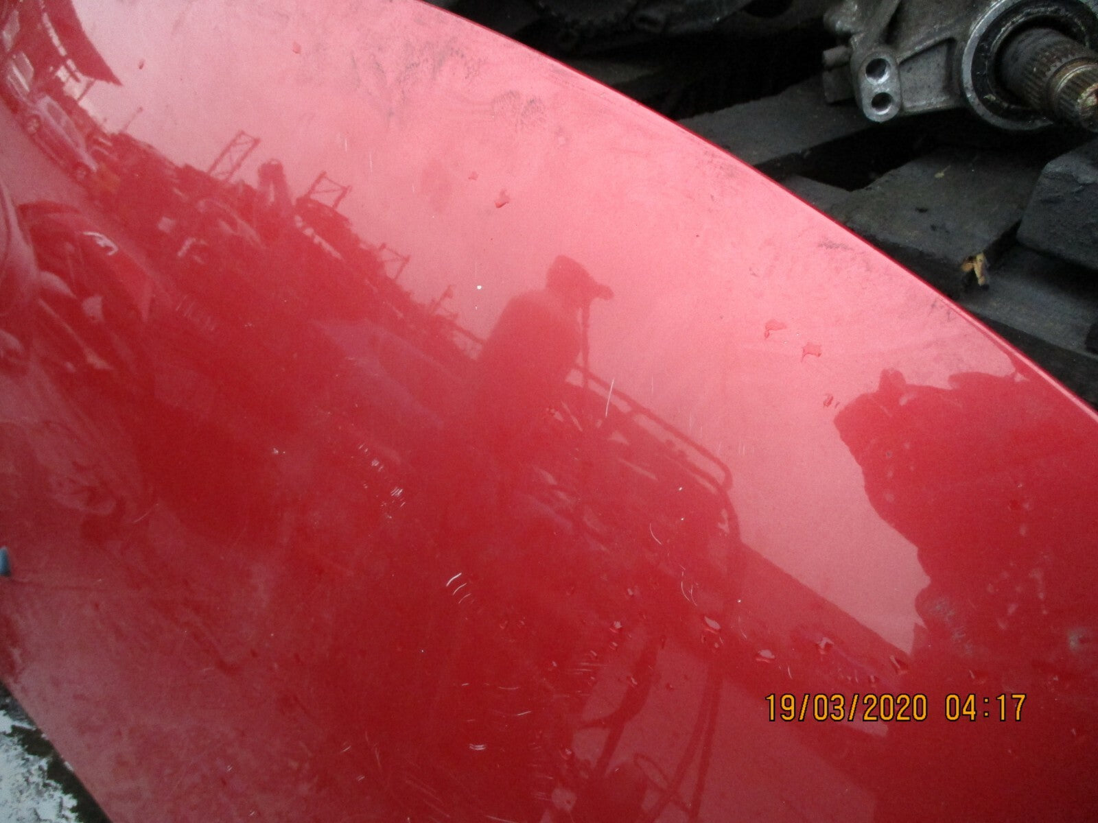PEUGEOT 307 FACELIFT 2006 FRONT ENGINE BAY BONNET PANEL IN RED