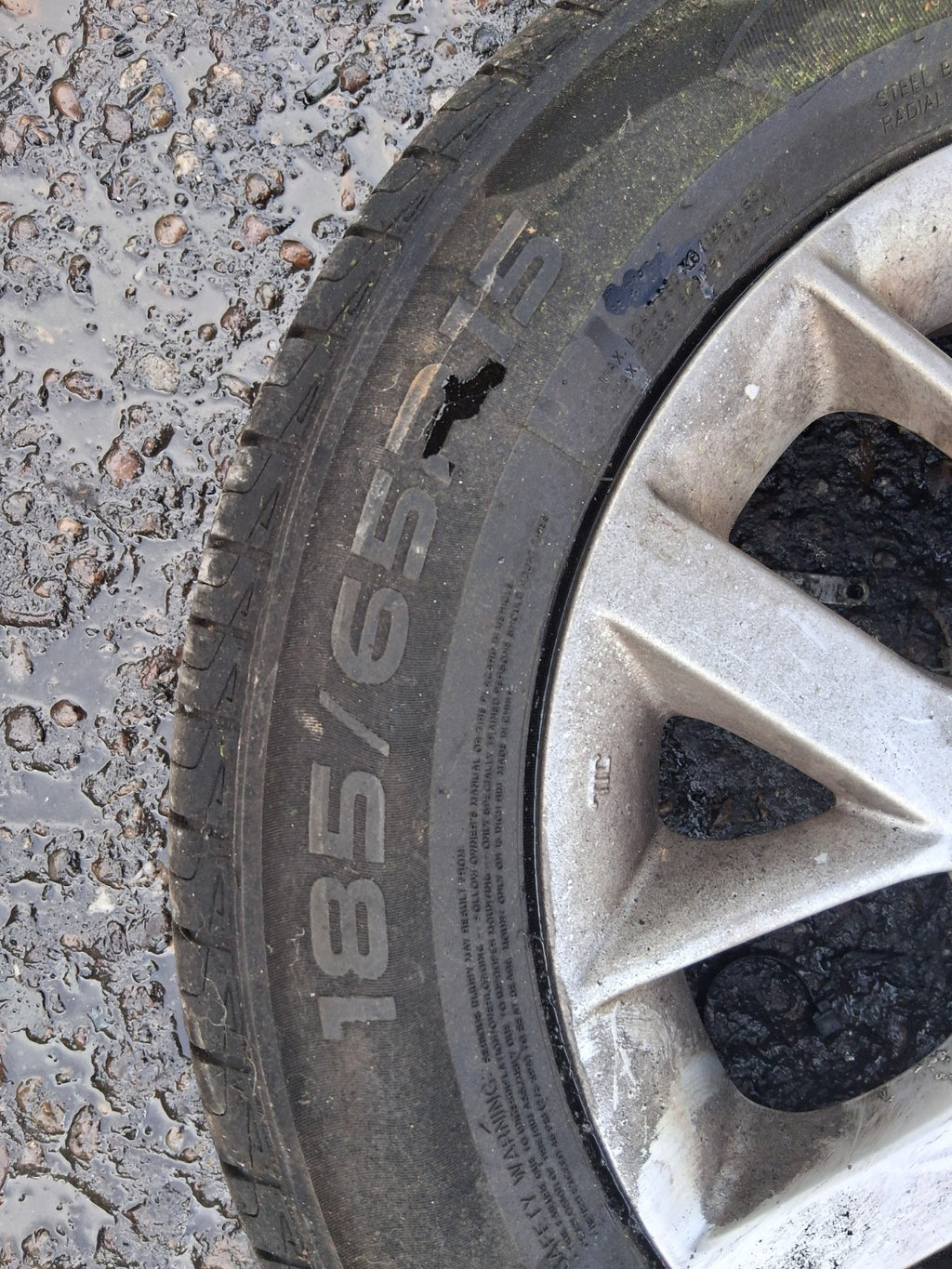 2015 NISSAN NOTE E12 ALLOY WHEEL WITH TYRE 185/65R15 REF 2