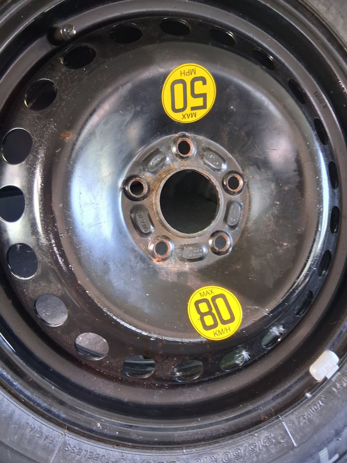 2016 FORD MONDEO MK5 16 INCH SPACE SAVER SPARE WHEEL WITH TYRE 215/60R16