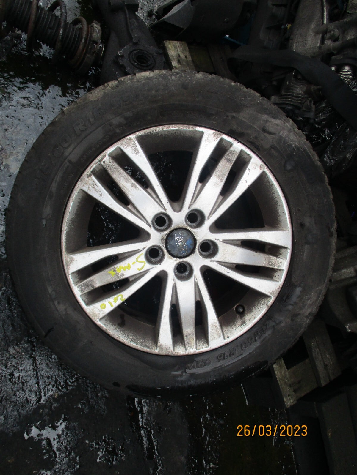 FORD S MAX 2010 16 INCH SINGLE ALLOY WHEEL WITH TYRE 215/60R16