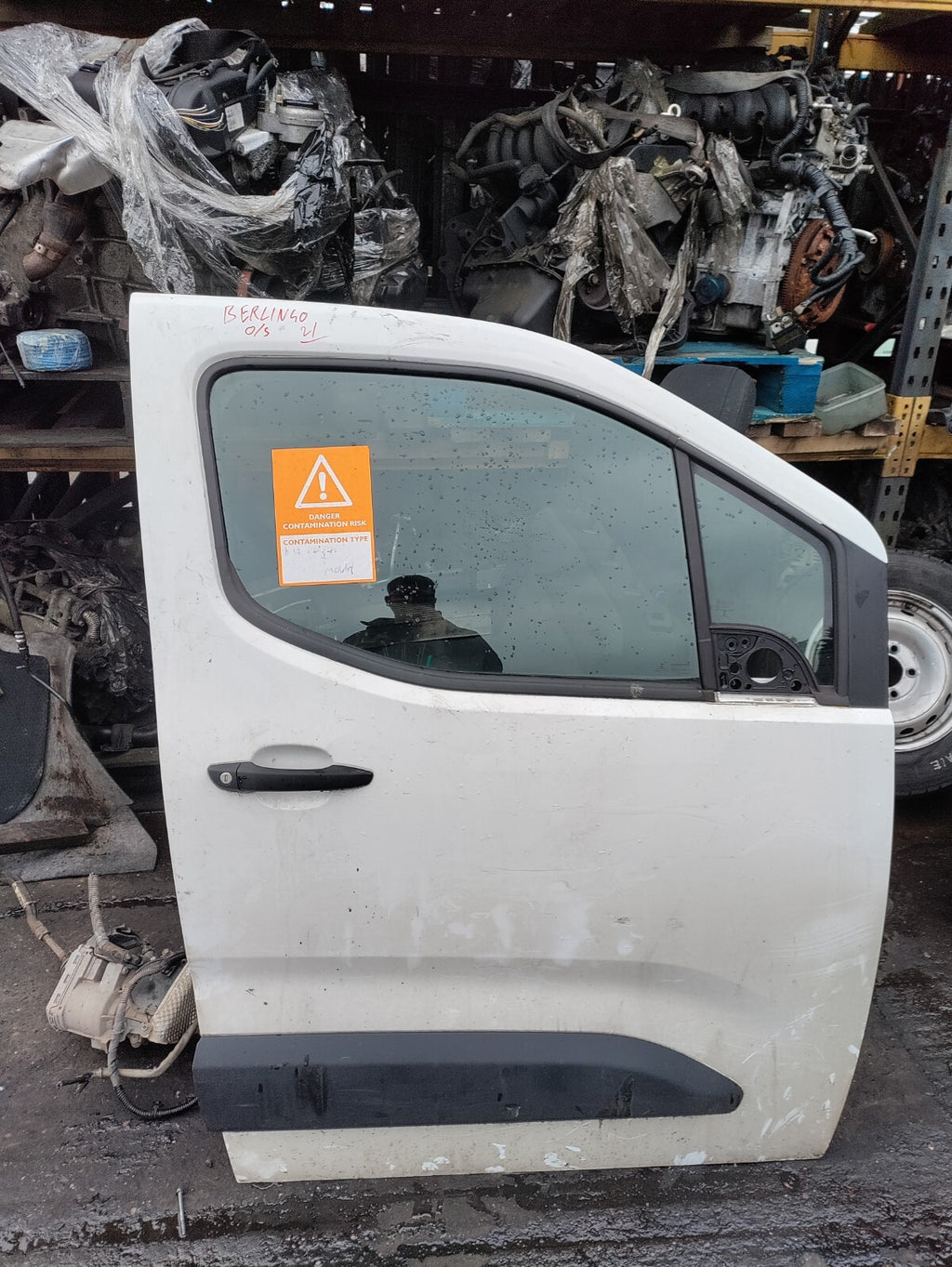 CITROEN BERLINGO PARTNER MK3 K9 2021 OSF DRIVER SIDE FRONT BARE DOOR WHITE