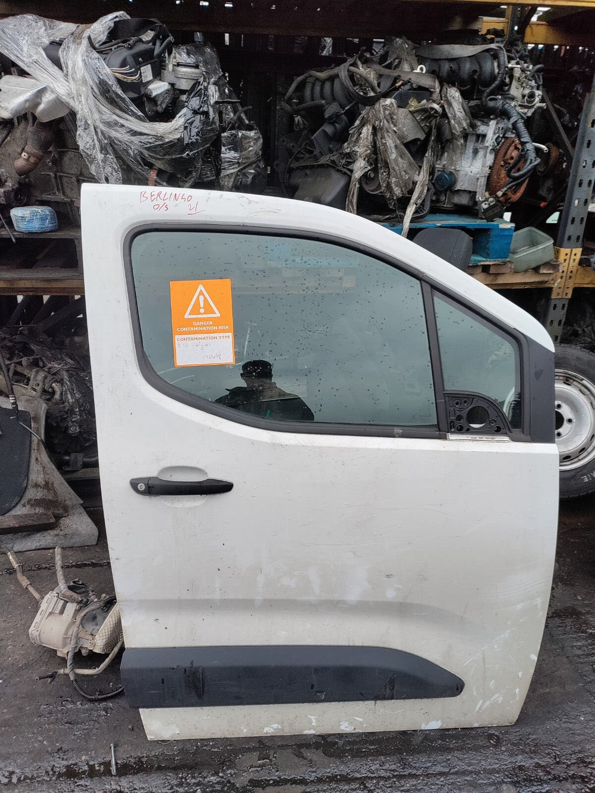 CITROEN BERLINGO PARTNER MK3 K9 2021 OSF DRIVER SIDE FRONT BARE DOOR WHITE