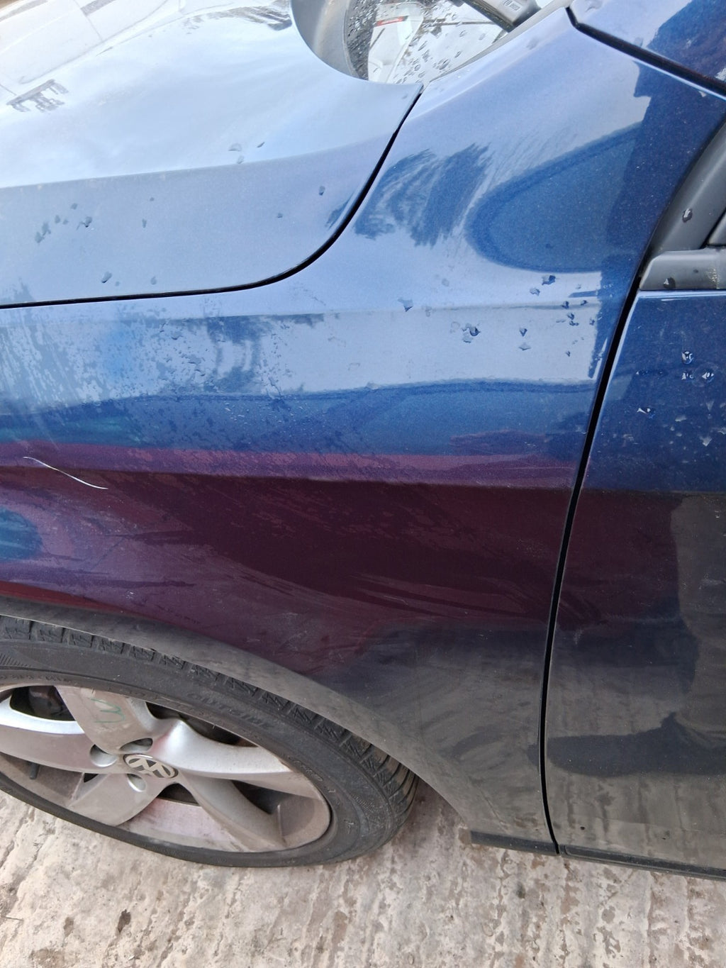 2014 VW VOLKSWAGEN PASSAT B7 SALOON NSF PASSENGER SIDE LEFT WING PANEL BLUE