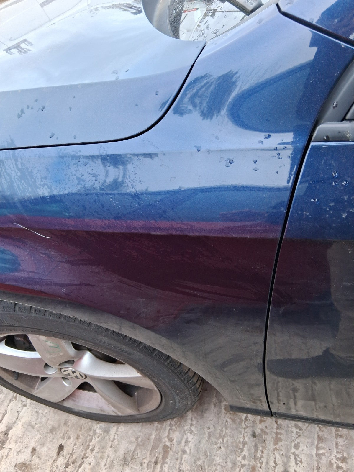 2014 VW VOLKSWAGEN PASSAT B7 SALOON NSF PASSENGER SIDE LEFT WING PANEL BLUE