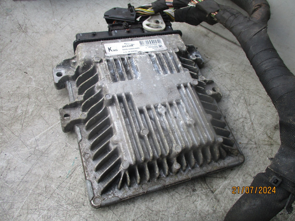 JAGUAR XF 2010 2.7 DIESEL ECU ENGINE CONTROL MODULE 8X2Q12A650KAG