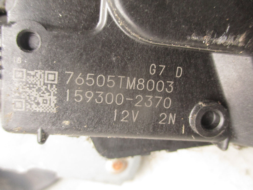 2011 HONDA INSIGHT ZE2 FRONT WIPER MOTOR & LINKAGE 76505TM8003