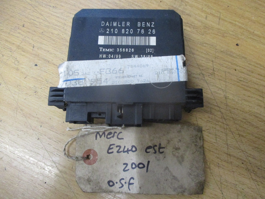 MERCEDES E CLASS W210 2001 E240 OSF DRIVER FRONT DOOR CONTROL MODULE 2108207626
