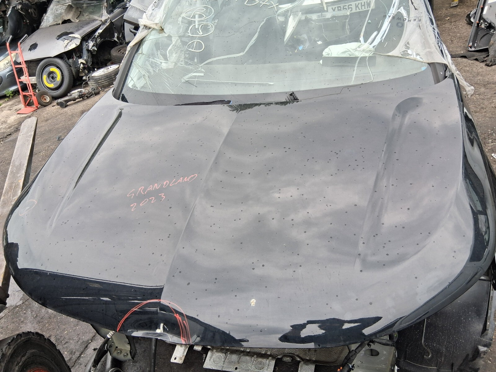 2023 VAUXHALL GRANDLAND FRONT BONNET HOOD PANEL BLACK