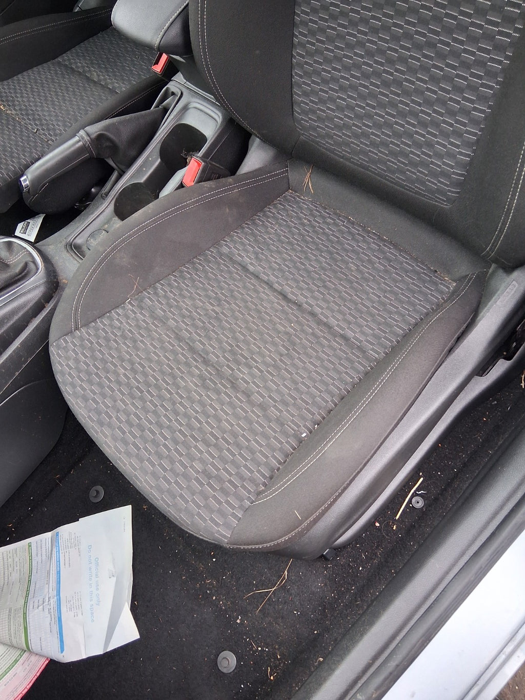 2019 VAUXHALL ASTRA K NSF PASSENGER SIDE FRONT LEFT COMPLETE FABRIC SEAT