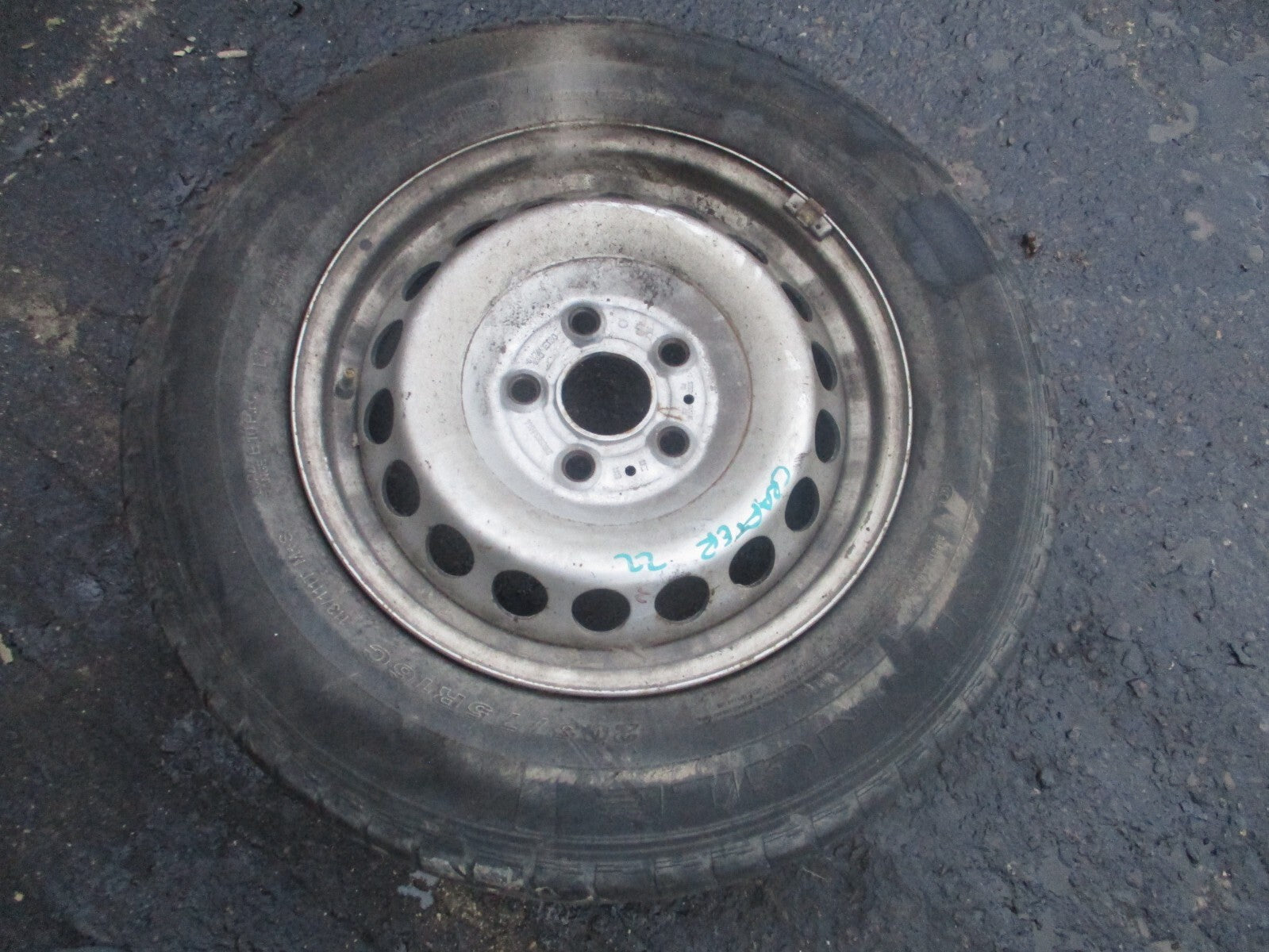 2022 VW VOLKSWAGEN CRAFTER MK2 16 INCH STEEL WHEEL WITH TYRE 205/75R16