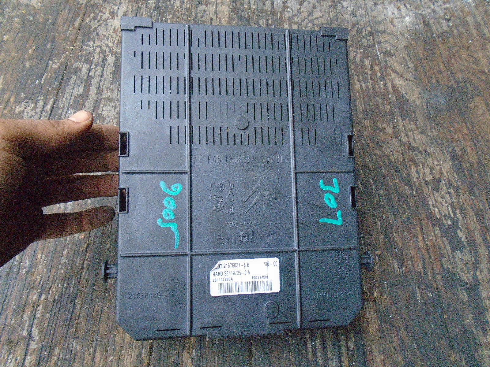 PEUGEOT 307 2005 ECU ENGINE CONTROL MODULE UNIT 281197280A