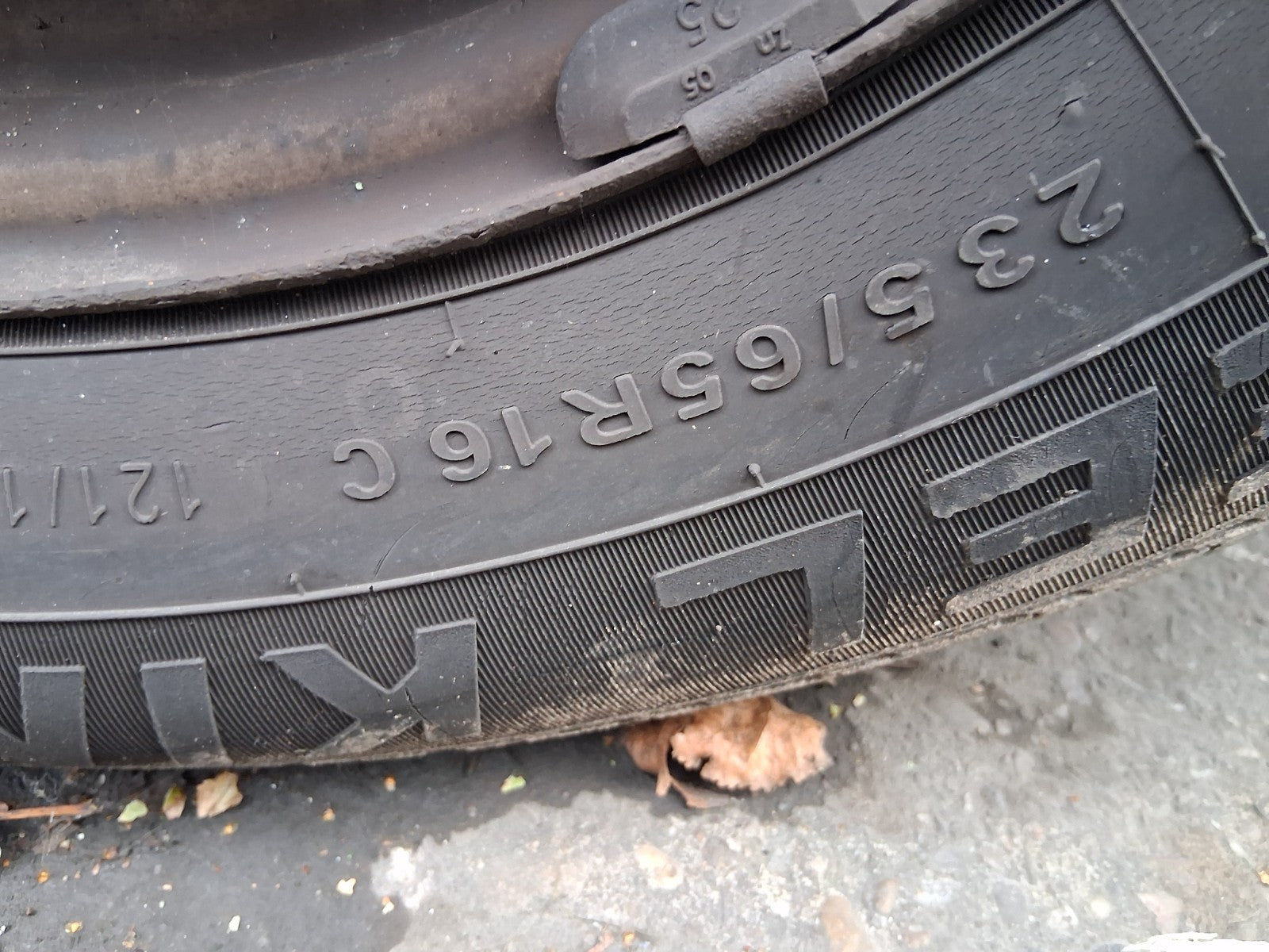 2016 MERCEDES SPRINTER MK2 W906 16 INCH STEEL WHEEL WITH TYRE 235/65R16