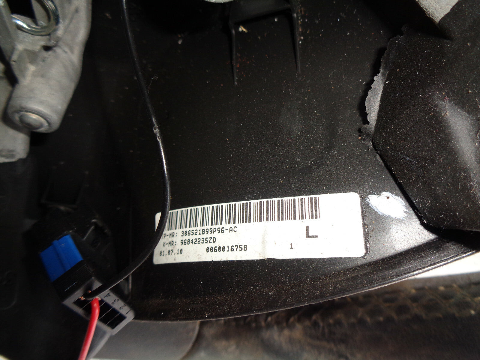 CITROEN C3 MK2 2010 3 SPOKE BLACK STEERING WHEEL 96842235ZD