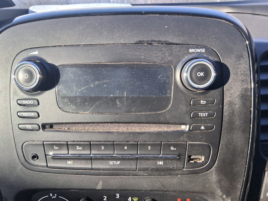 2017 VAUXHALL VIVARO MK2 RADIO STEREO CD PLAYER MULTIMEDIA HEAD UNIT