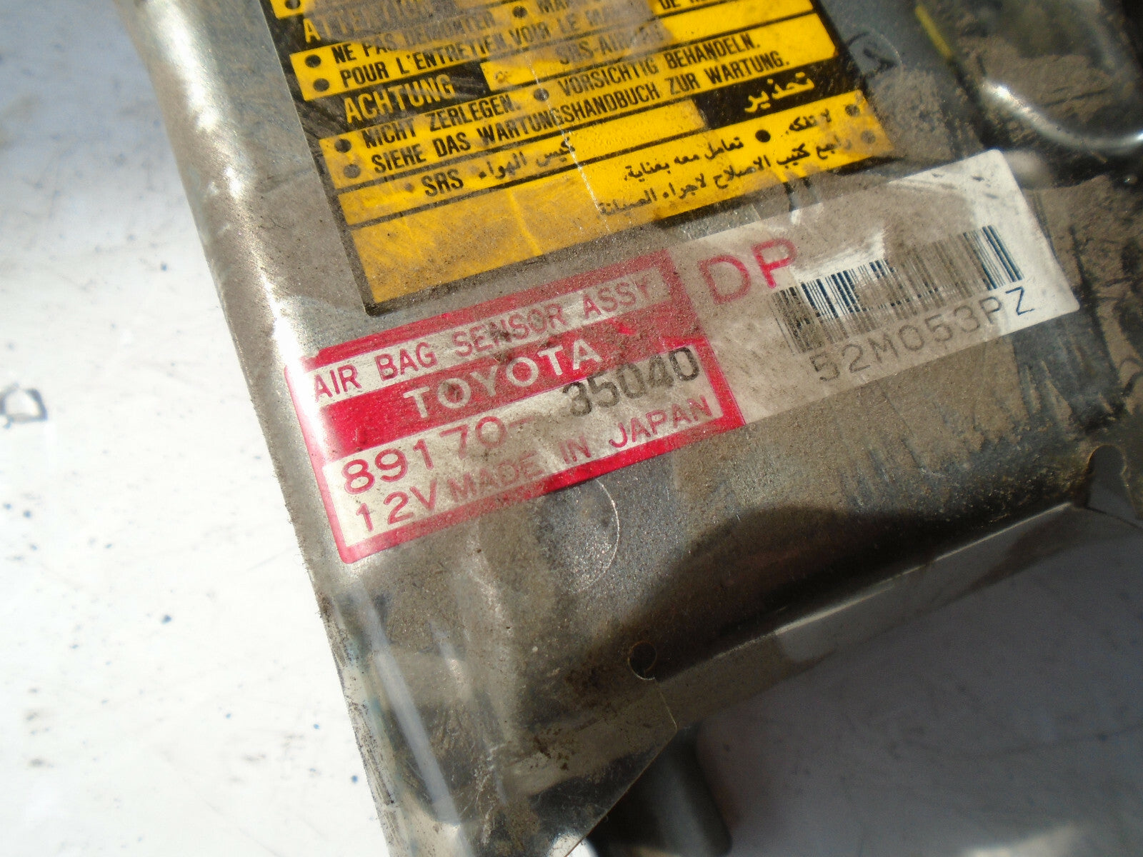 TOYOTA LAND CRUISER J100 1997 SAFETY BAG CONTROL MODULE UNIT 8917035040