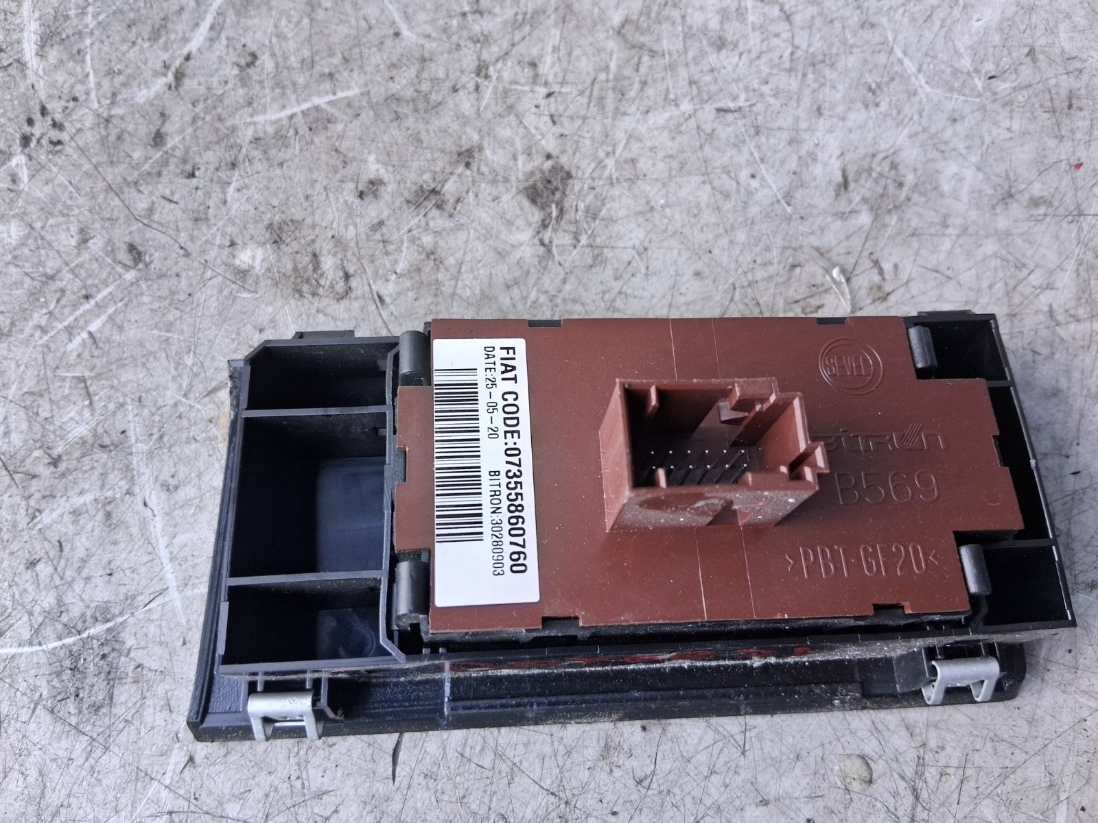 2021 PEUGEOT BOXER MK3 HEADLIGHT ADJUSTER CONTROL SWITCH 07355860760