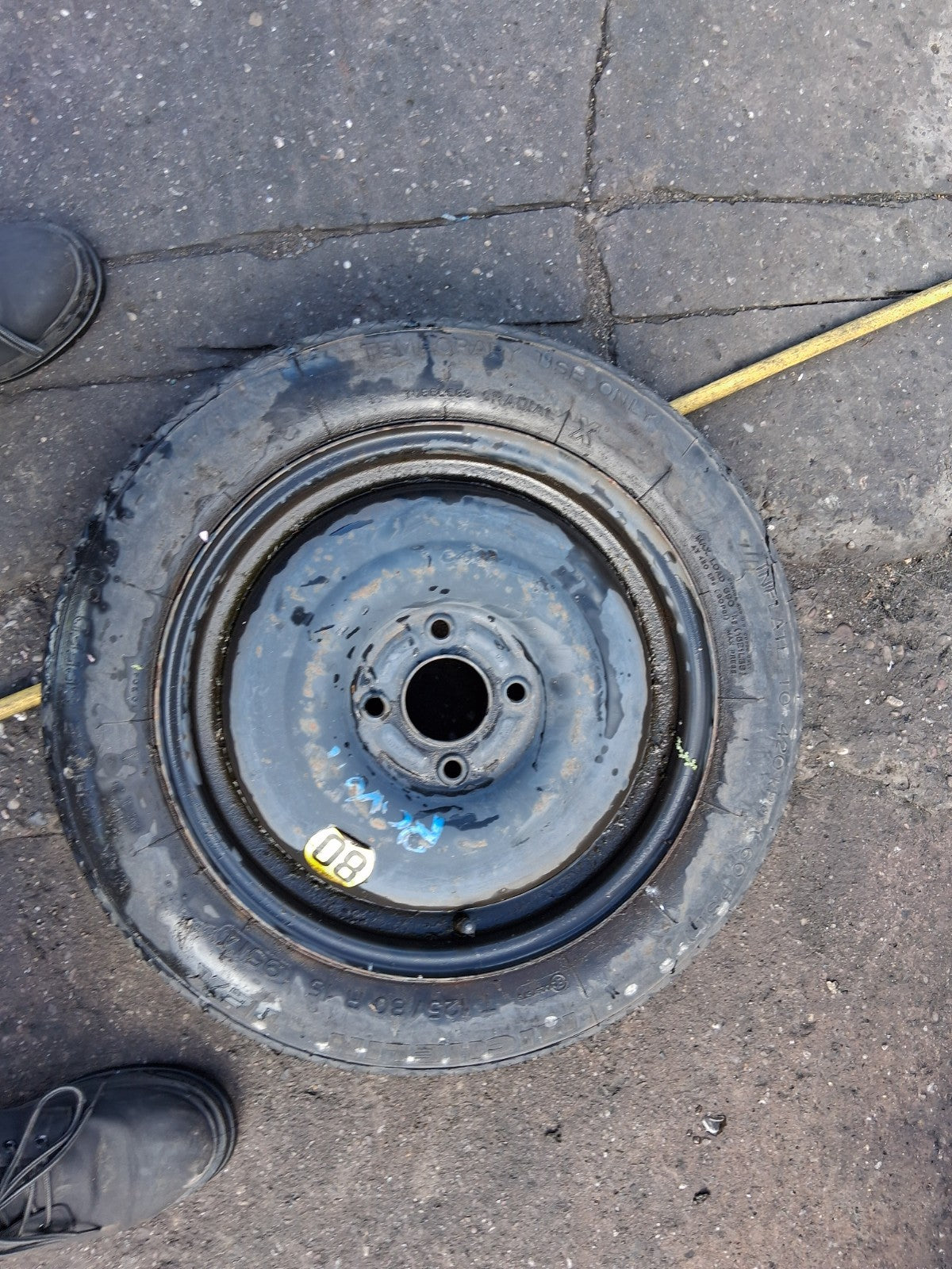 1995 ROVER SPRINT 214 15 INCH SPARE WHEEL SPACE SAVER WITH TYRE 125/80R15
