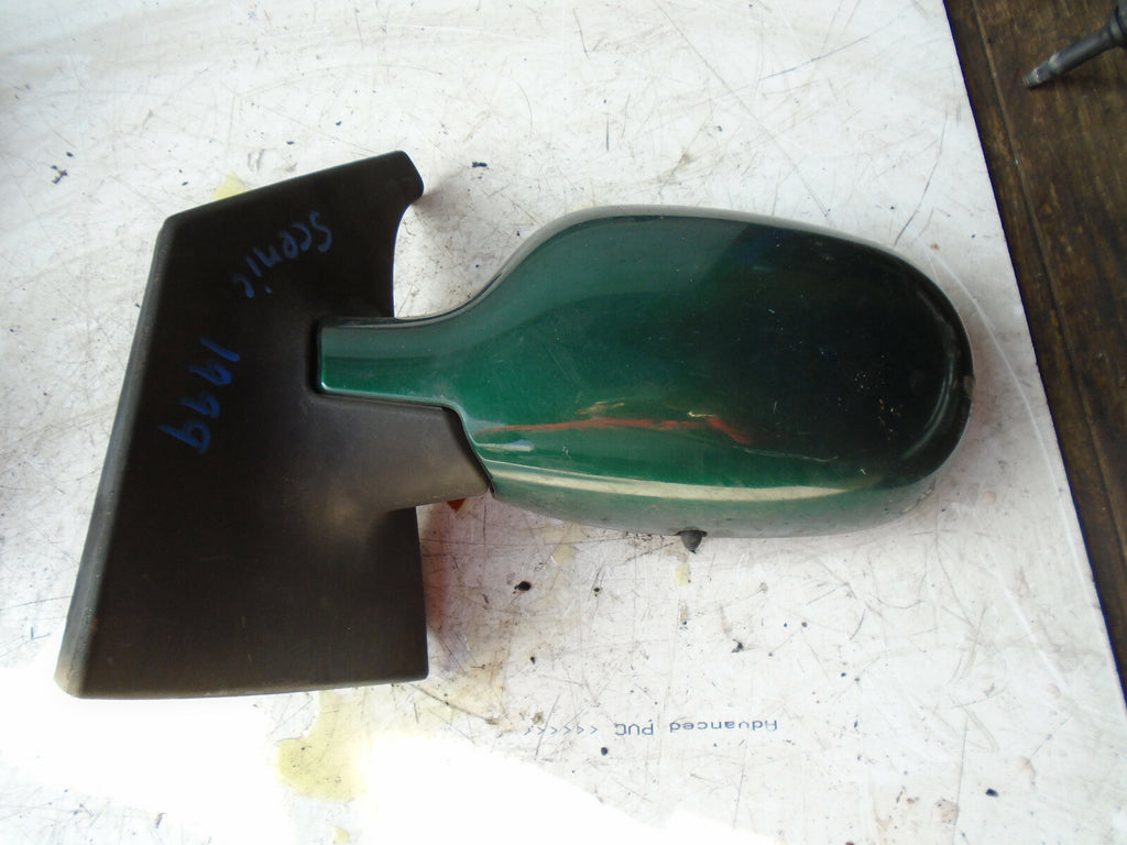 RENAULT MEGANE SCENIC 1999 NS PASSENGER SIDE ELECTRIC WING MIRROR GREEN