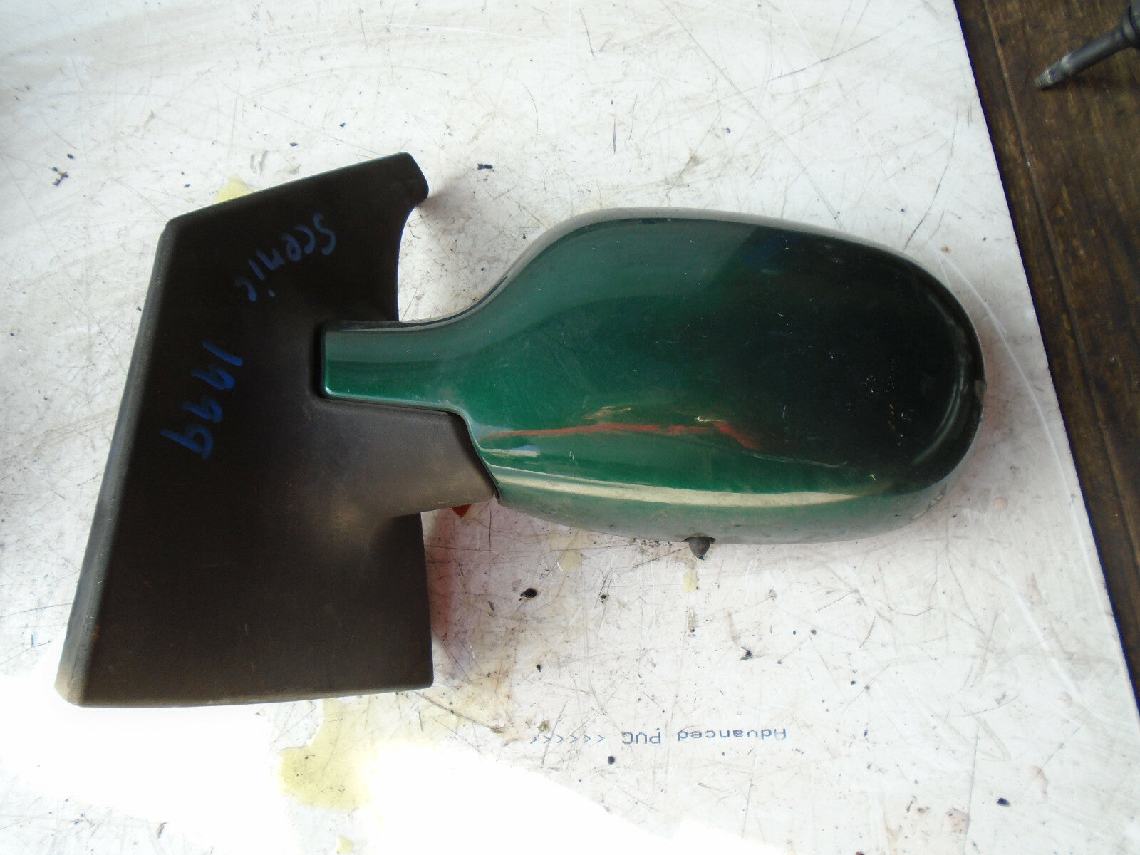 RENAULT MEGANE SCENIC 1999 NS PASSENGER SIDE ELECTRIC WING MIRROR GREEN