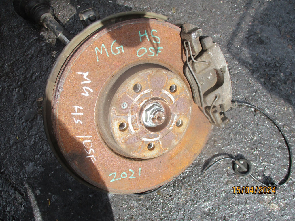 MG HS 2021 1.5 PETROL OSF DRIVER SIDE FRONT WHEEL BEARING HUB CALIPER WISHBONE