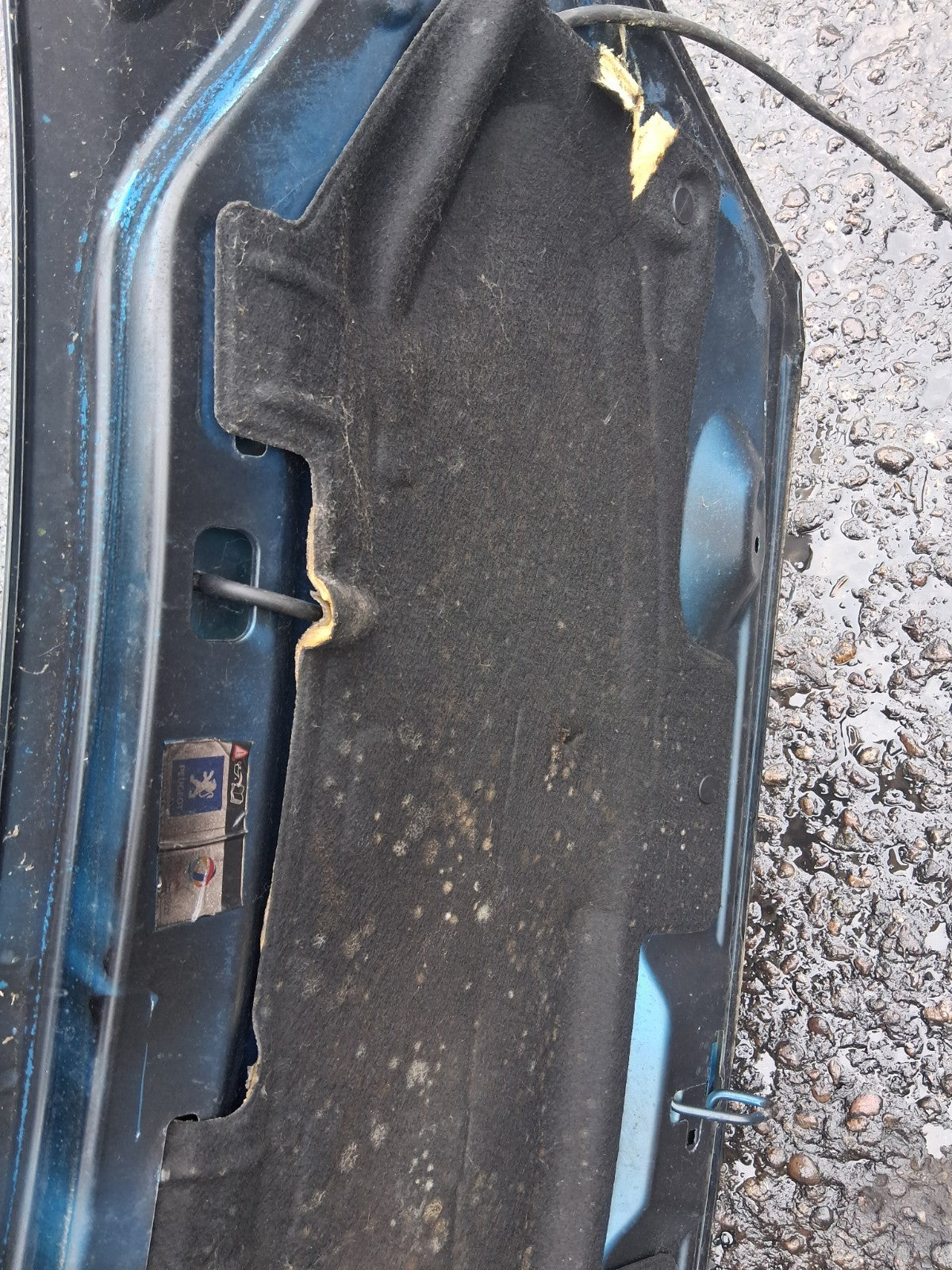 2012 PEUGEOT 207 FRONT BONNET HOOD PANEL BLACK