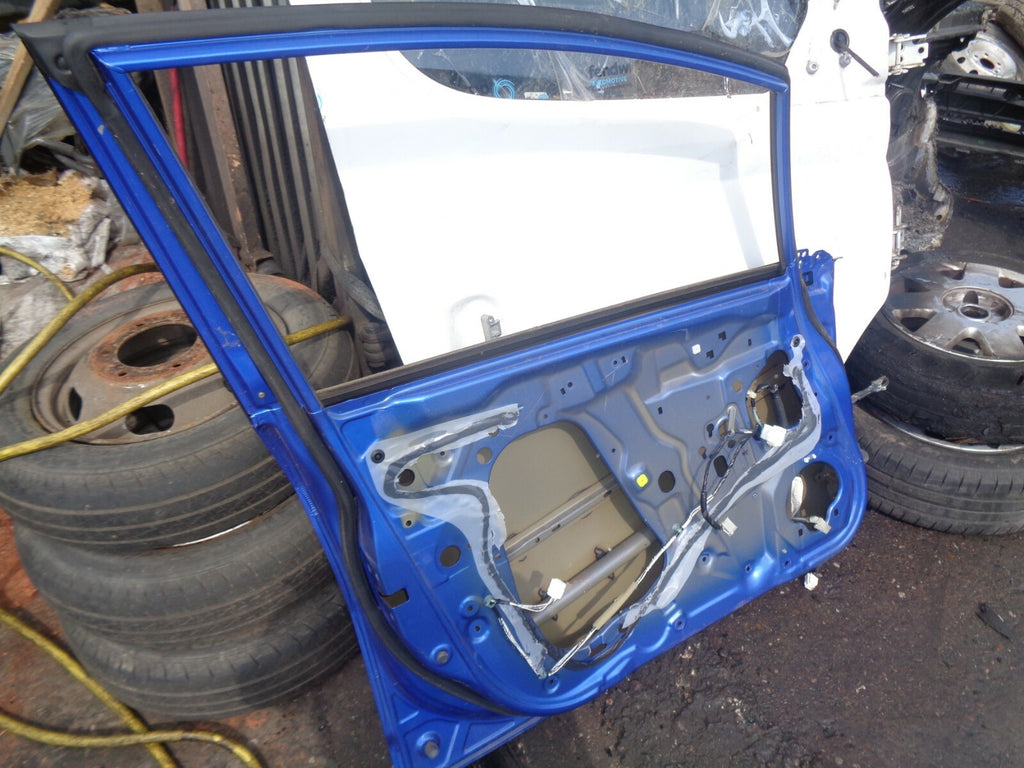 HONDA JAZZ MK3 2015 NSF PASSENGER SIDE FRONT BARE DOOR BLUE