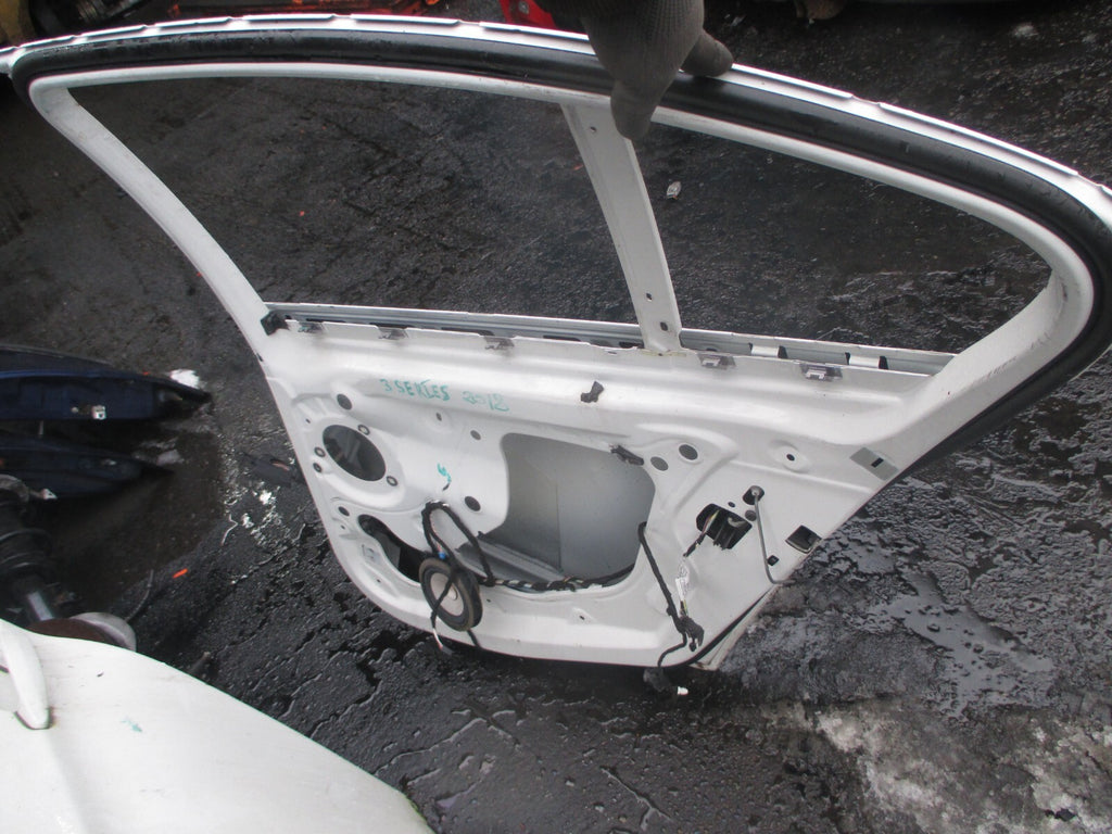 BMW 3 SERIES F30 2018 OSR DRIVER SIDE REAR BARE DOOR ALPINE WHITE