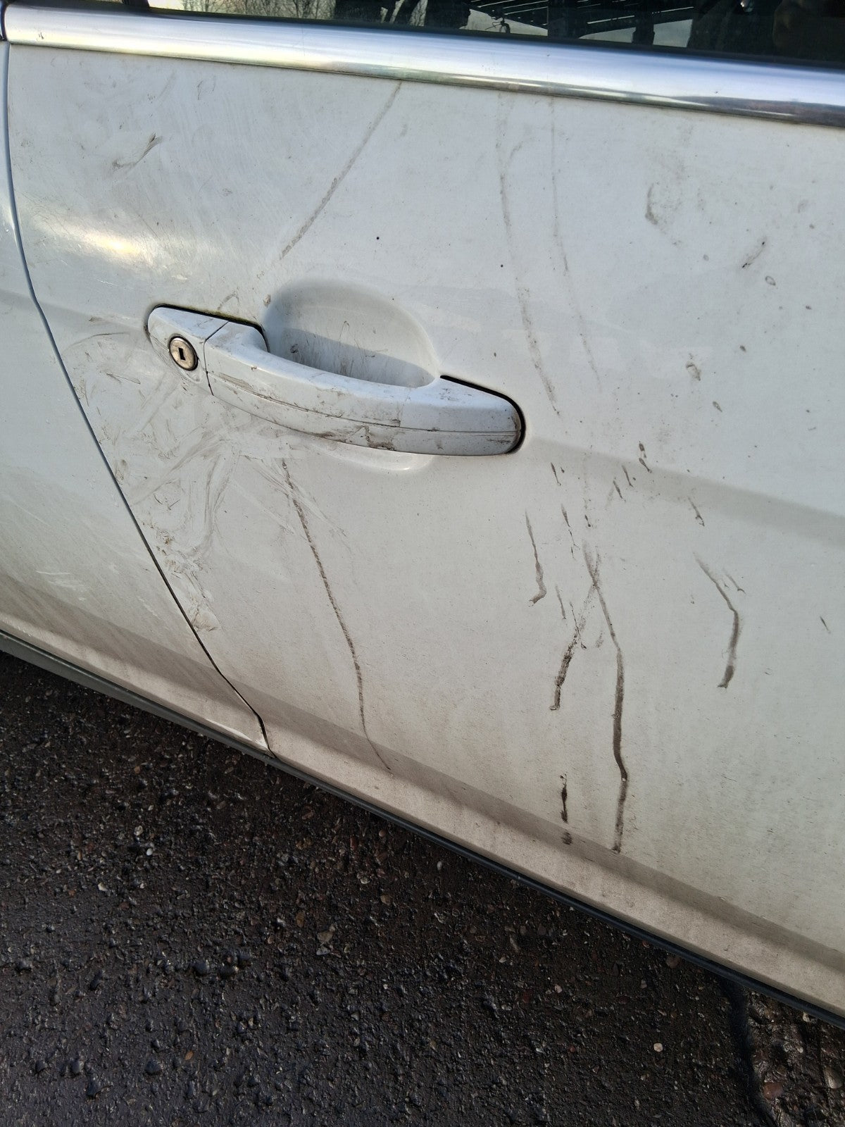 2013 FORD FOCUS MK3 HATCHBACK OSF DRIVER SIDE FRONT RIGHT BARE DOOR WHITE Z2
