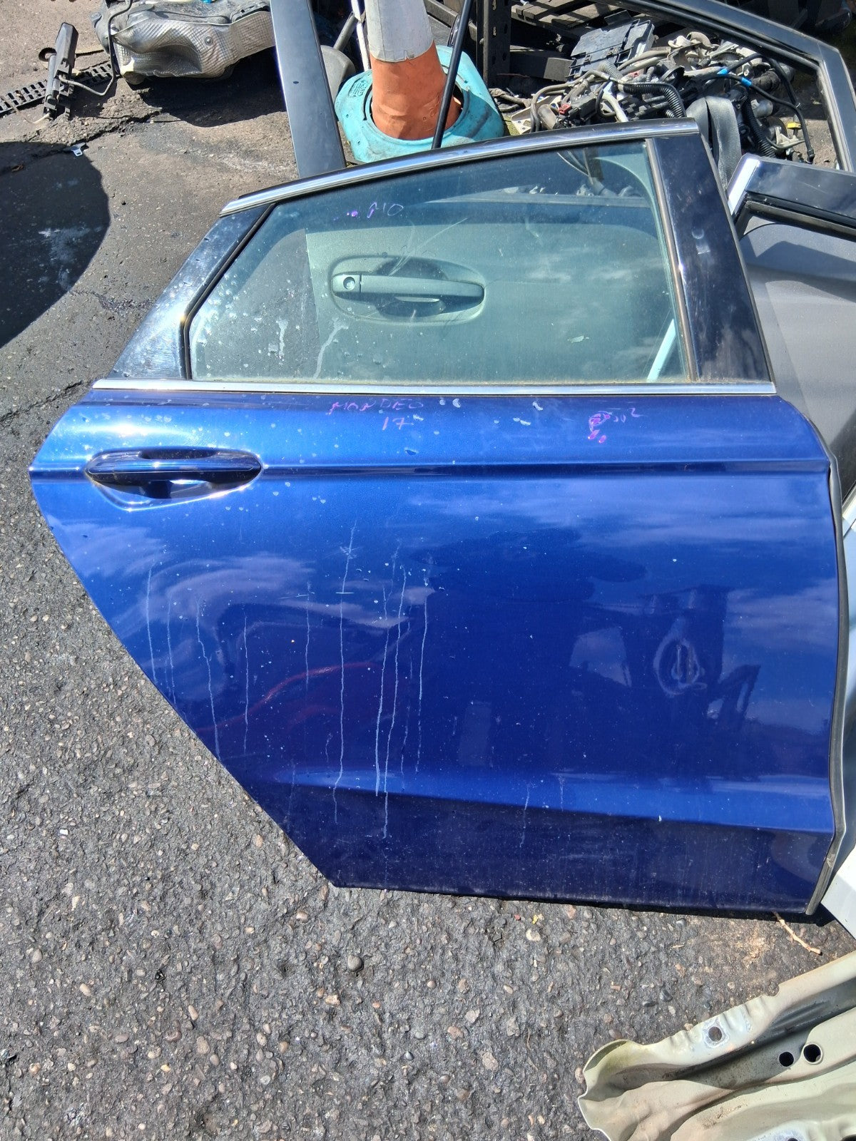 2017 FORD MONDEO MK5 HATCHBACK OSR DRIVER SIDE REAR COMPLETE DOOR BLUE LD