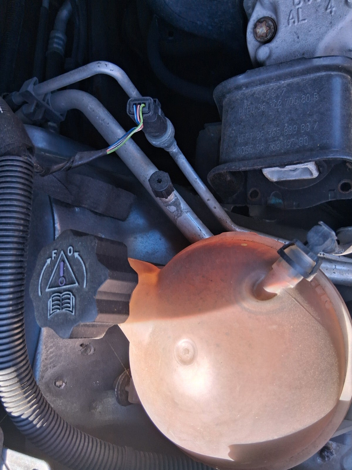 2006 PEUGEOT 307 1.5 PETROL COOLANT EXPANSION RESERVOIR BOTTLE TANK