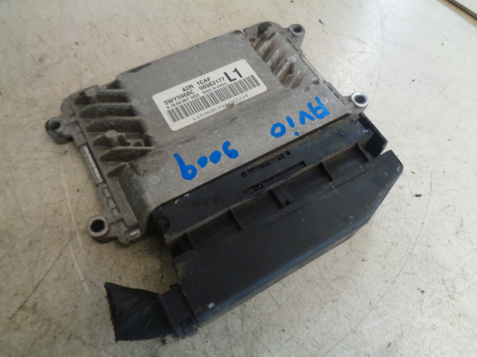 CHEVROLET AVEO 2009 1.2 PETROL ECU ENGINE CONTROL MODULE 96983177