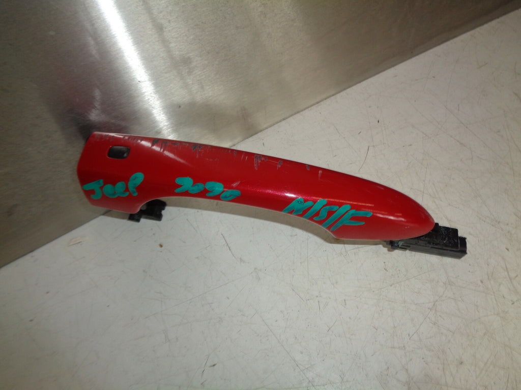 JEEP COMPASS 2020 NSF PASSENGER FRONT EXTERIOR DOOR HANDLE RED