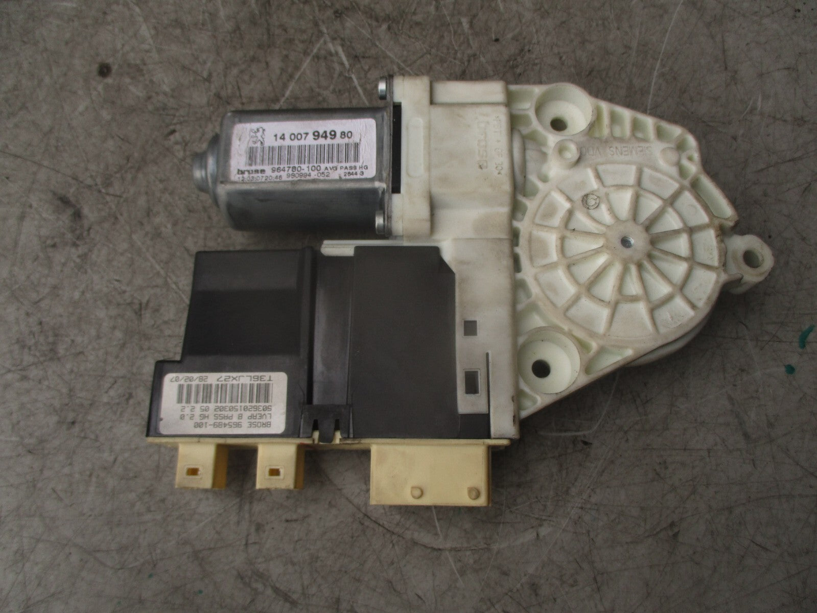 2007 CITROEN C8 NSF PASSENGER SIDE FRONT LEFT WINDOW MOTOR 1400794980