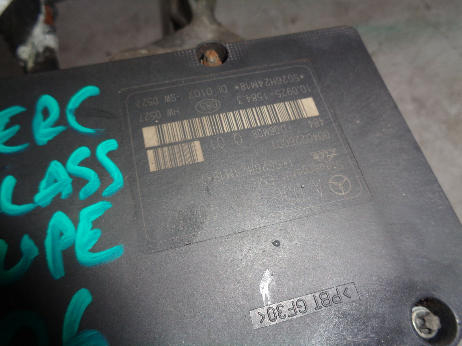 MERCEDES BENZ C-CLASS CL203 COUPE 2006 ABS PUMP A0064310312